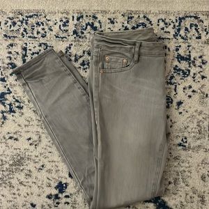 A/X Armani Exchange light grey skinny jeans